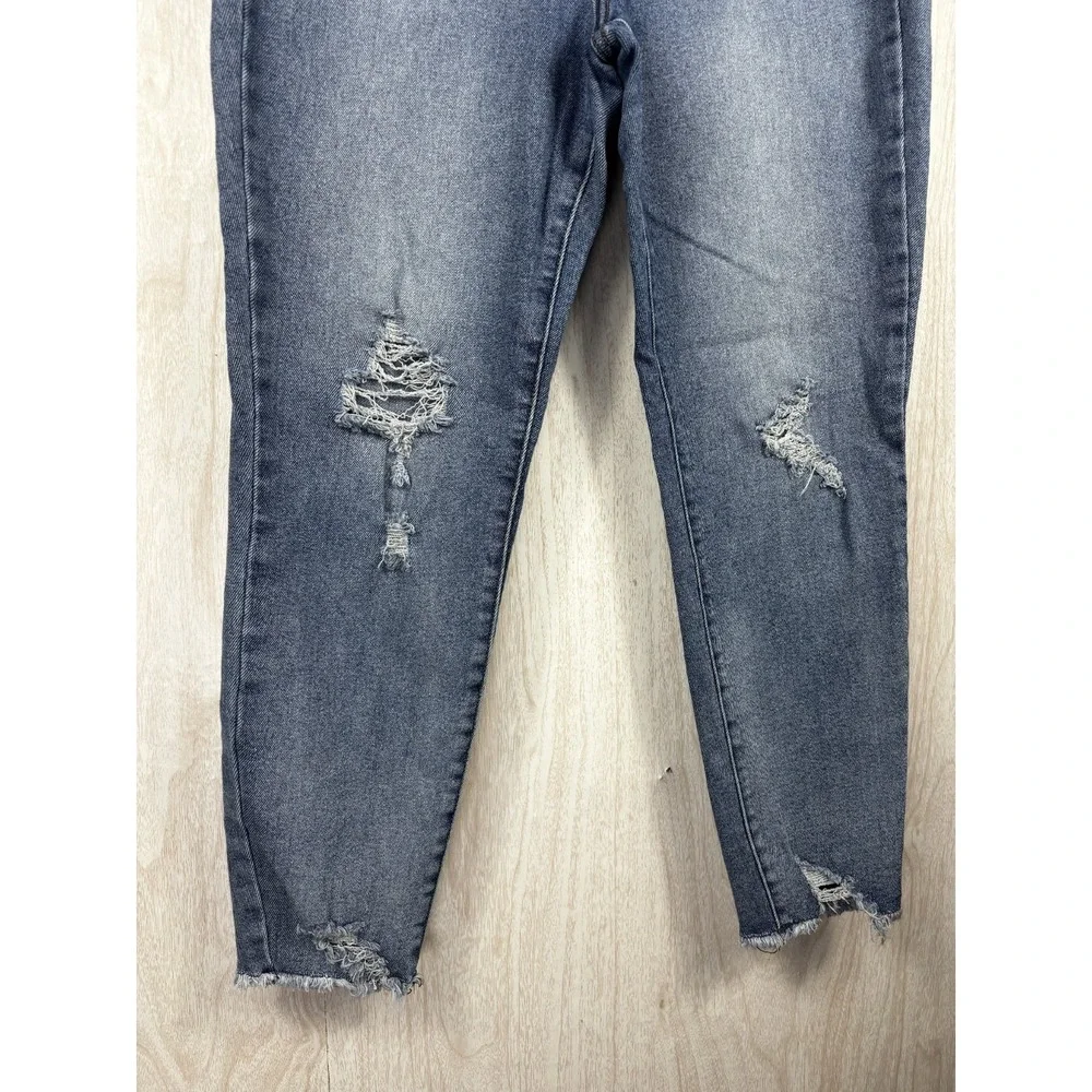 Ella Moss Skinny Jeans Womens 32 Light Wash‎ High Rise Distressed Denim Ankle